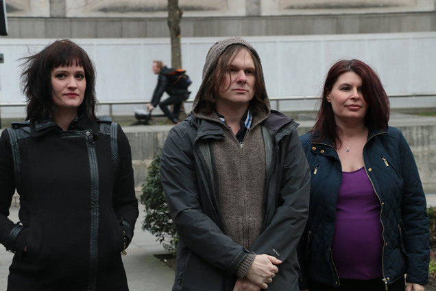 Michaela Polakova and Natalie Kocab with Nick McCabe