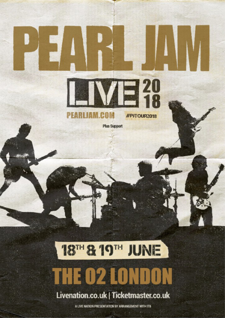PEARL JAM Announce Summer 2018 European Tour Dates 86 PEARL JAM Announce Summer 2018 European Tour Dates