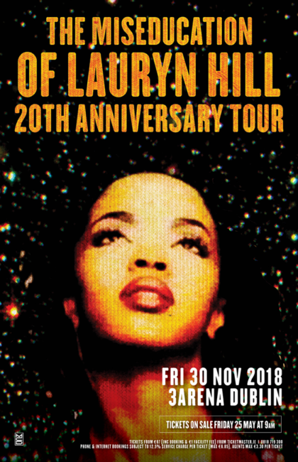 MS. LAURYN HILL - releases limited number of extra production hold tickets for 3ARENA show 86 MS. LAURYN HILL - releases limited number of extra production hold tickets for 3ARENA show