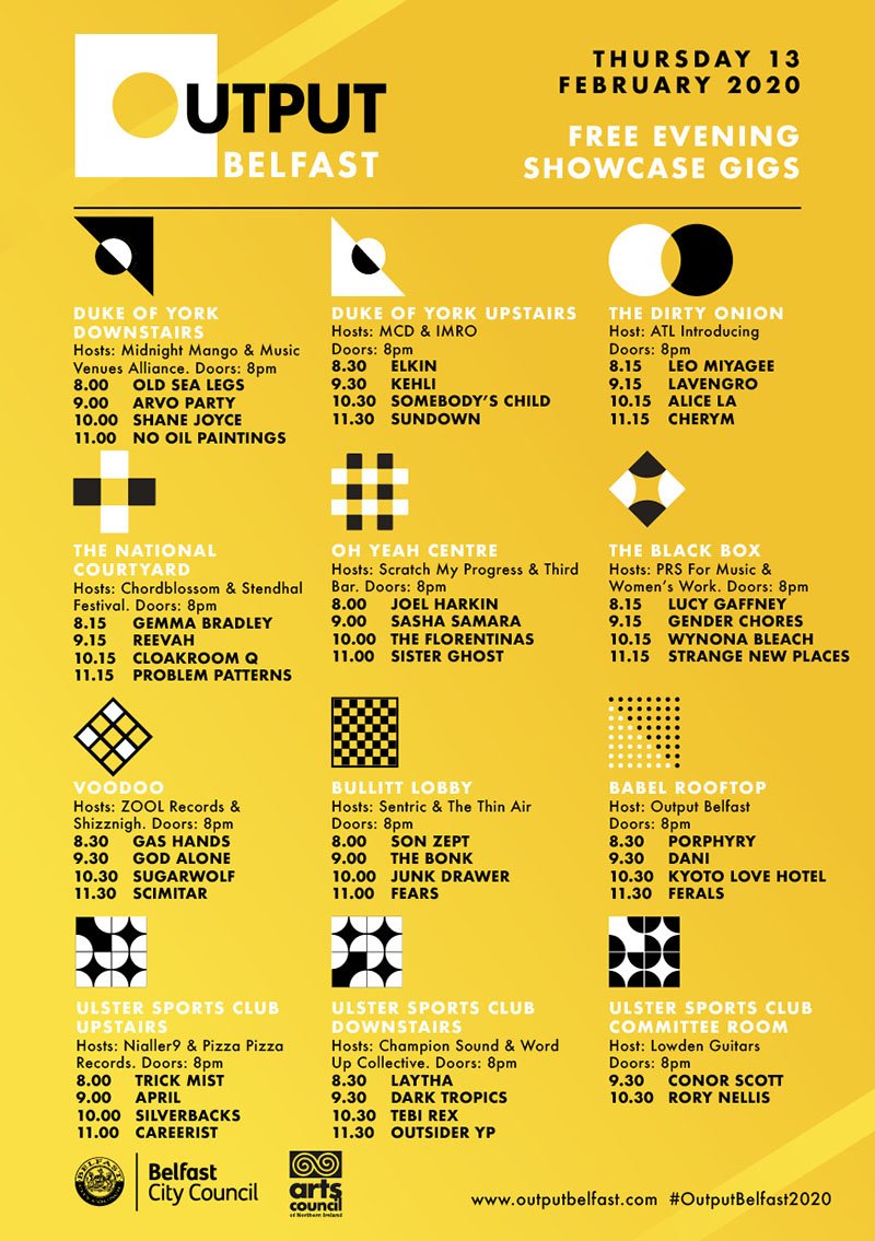 OUTPUT BELFAST announces evening music showcases 86 output belfast