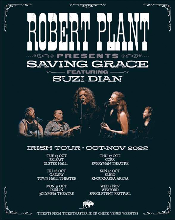 Saving Grace, the musical collective featuring Robert Plant announce Ulster Hall, Belfast show on 25th October 2022 86 Robert Plant